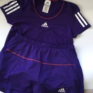 Adidas purple tennis outfit size medium